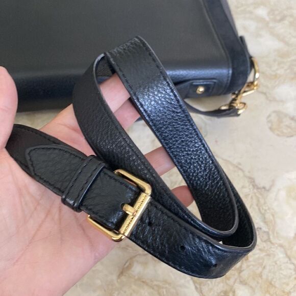 Vince Camuto Black Leather Satchel Shoulder Bag - Picture 9 of 15